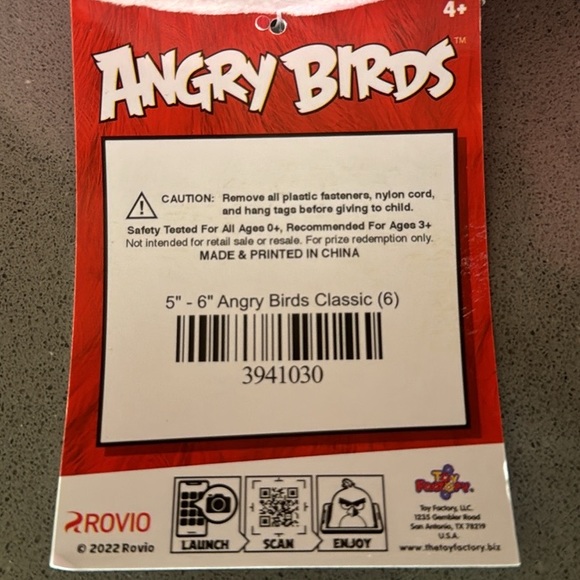 Angry Birds Classic STELLA (Pink Bird) Plush / Rovio / Kawaii / 7” / BRAND NEW - Picture 13 of 16